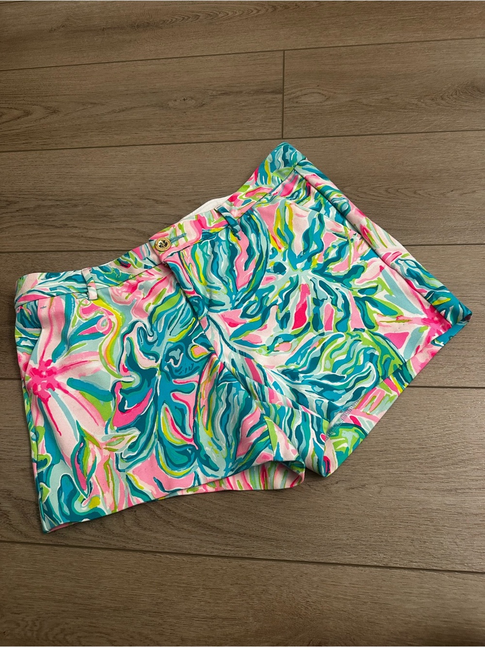 Lilly Pulitzer Callahan Knit Short Multi One In A Melon Size 10